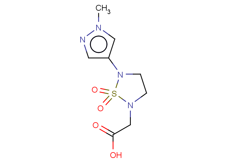 2-[5-(1-methyl-1H-pyrazol-4-yl)-1,1-dioxo-1lambda6,2,5-thiadiazolidin-2-yl]acetic acid