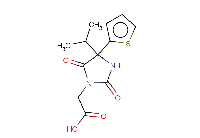 2-[2,5-dioxo-4-(propan-2-yl)-4-(thiophen-2-yl)imidazolidin-1-yl]acetic acid