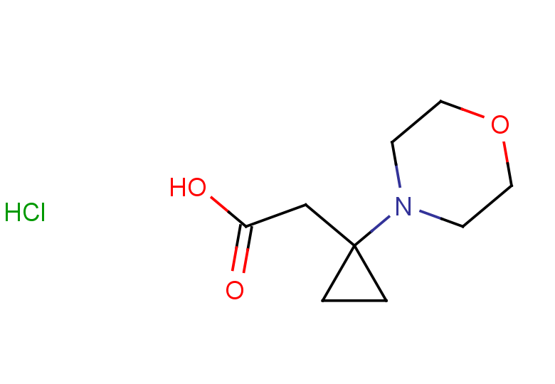 2-[1-(morpholin-4-yl)cyclopropyl]acetic acid hydrochloride