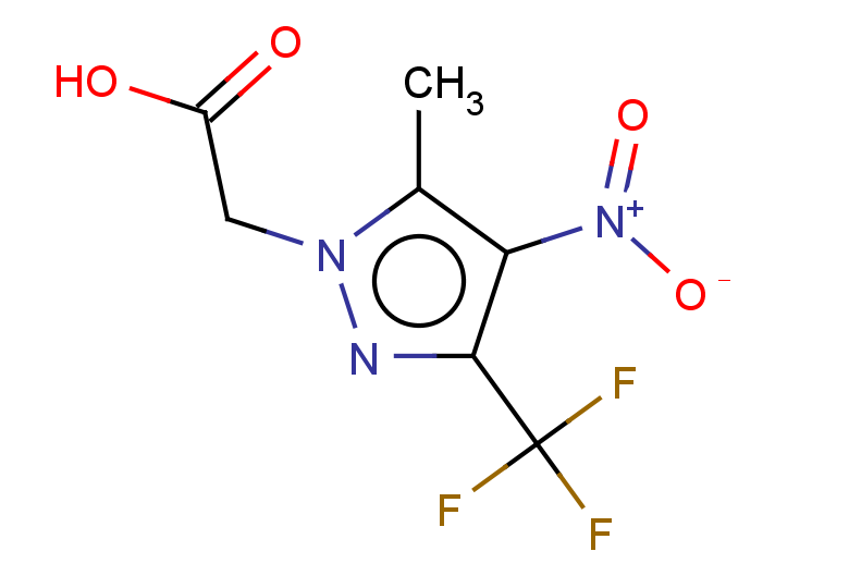 2-[5-methyl-4-nitro-3-(trifluoromethyl)-1H-pyrazol-1-yl]acetic acid