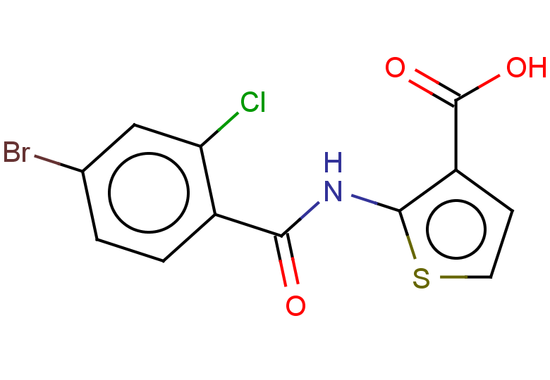 2-(4-bromo-2-chlorobenzamido)thiophene-3-carboxylic acid