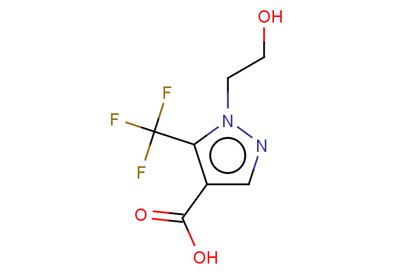 1-(2-hydroxyethyl)-5-(trifluoromethyl)-1H-pyrazole-4-carboxylic acid