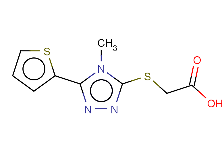 2-{[4-methyl-5-(thiophen-2-yl)-4H-1,2,4-triazol-3-yl]sulfanyl}acetic acid