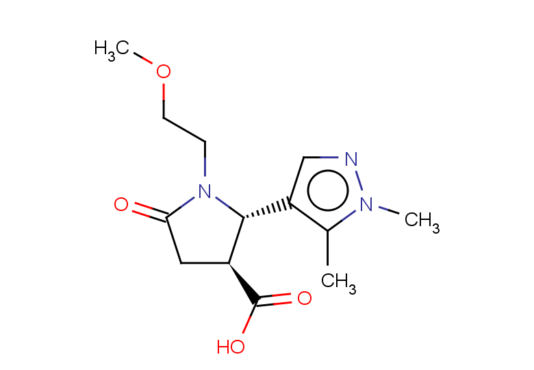 rac-(2R,3R)-2-(1,5-dimethyl-1H-pyrazol-4-yl)-1-(2-methoxyethyl)-5-oxopyrrolidine-3-carboxylic acid, trans