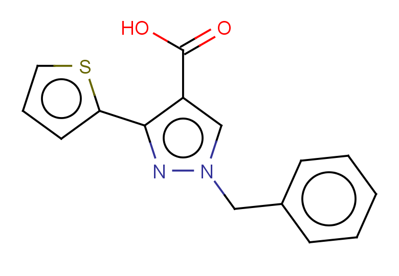 1-benzyl-3-(thiophen-2-yl)-1H-pyrazole-4-carboxylic acid