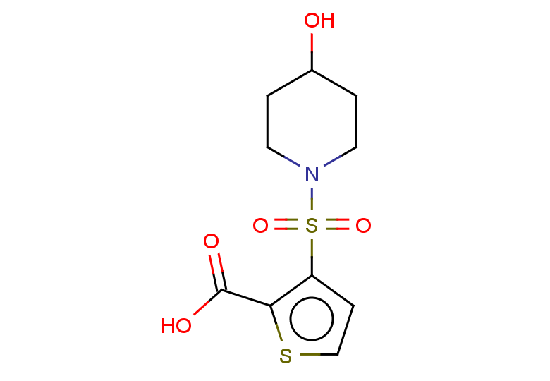 3-[(4-hydroxypiperidin-1-yl)sulfonyl]thiophene-2-carboxylic acid