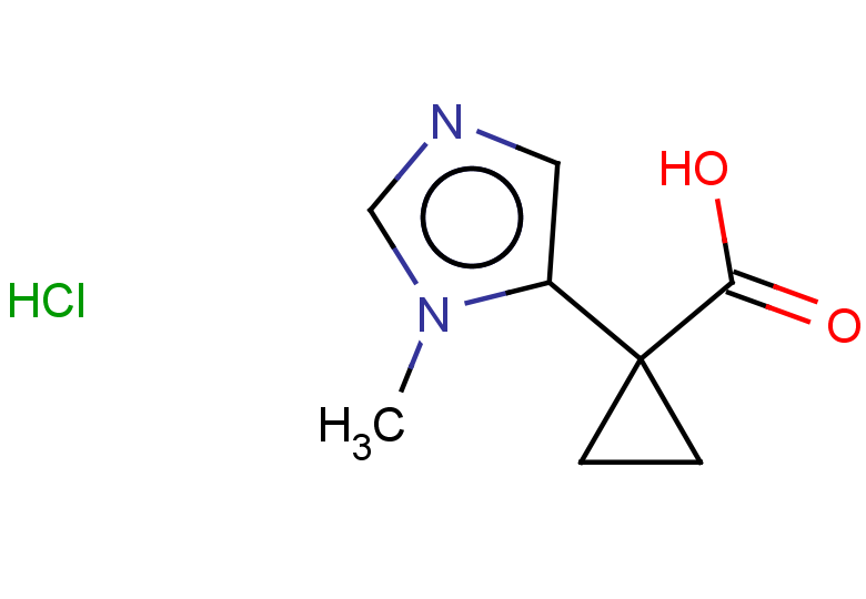 1-(1-methyl-1H-imidazol-5-yl)cyclopropane-1-carboxylic acid hydrochloride