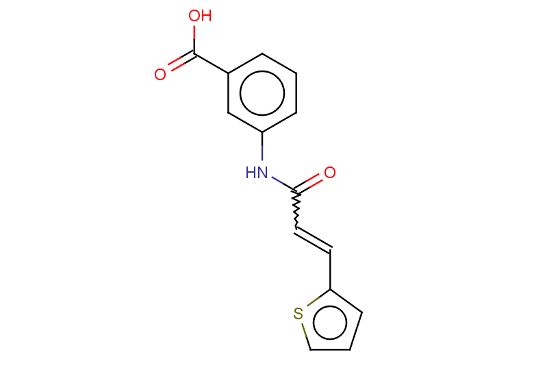 3-[3-(thiophen-2-yl)prop-2-enamido]benzoic acid
