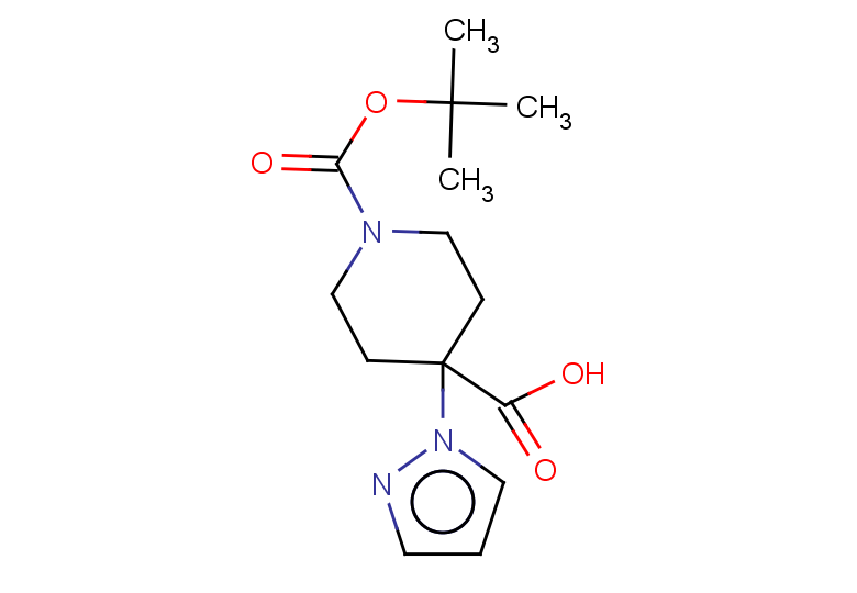 1-[(tert-butoxy)carbonyl]-4-(1H-pyrazol-1-yl)piperidine-4-carboxylic acid