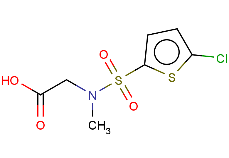 2-(N-methyl5-chlorothiophene-2-sulfonamido)acetic acid