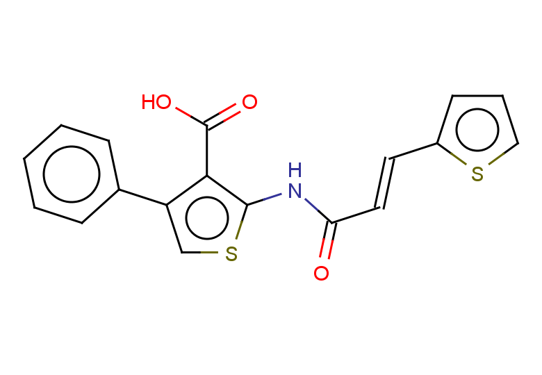 4-phenyl-2-[(2E)-3-(thiophen-2-yl)prop-2-enamido]thiophene-3-carboxylic acid