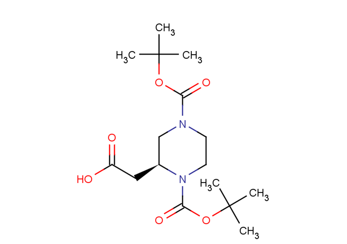 2-[(2S)-1,4-bis[(tert-butoxy)carbonyl]piperazin-2-yl]acetic acid
