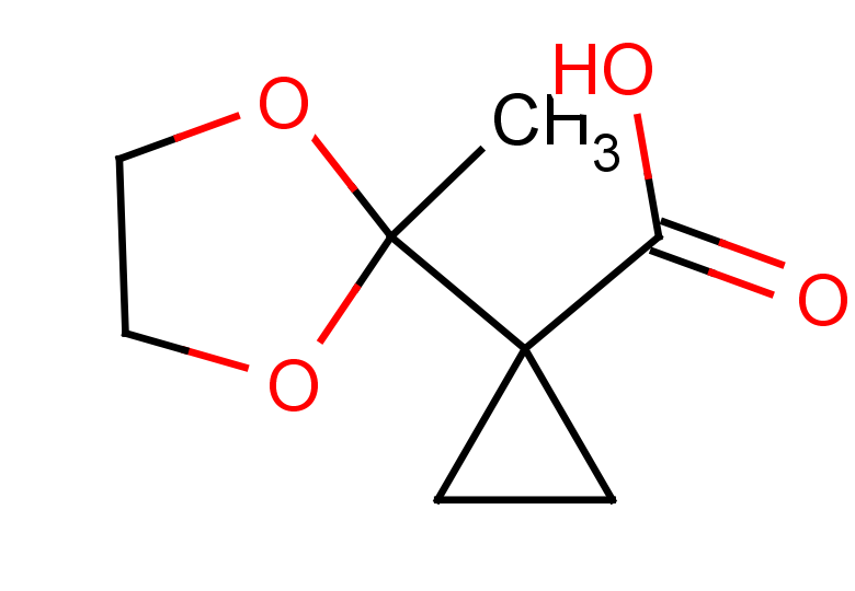 1-(2-methyl-1,3-dioxolan-2-yl)cyclopropane-1-carboxylic acid