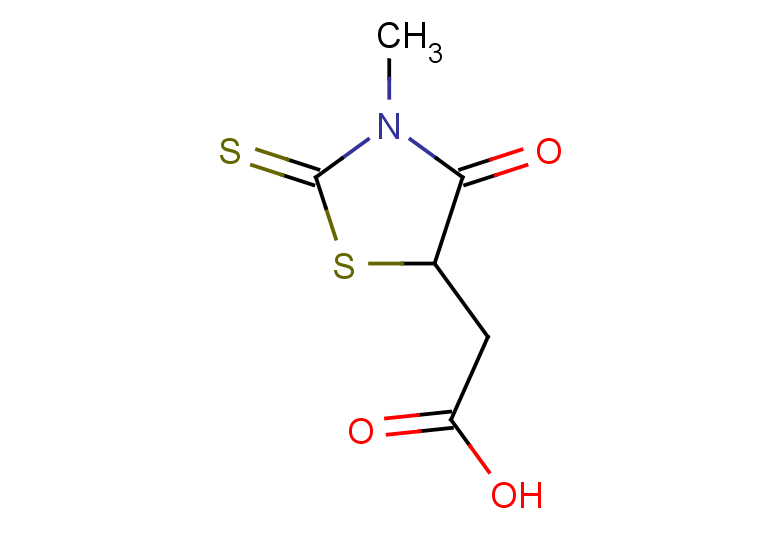 2-(3-methyl-4-oxo-2-sulfanylidene-1,3-thiazolidin-5-yl)acetic acid