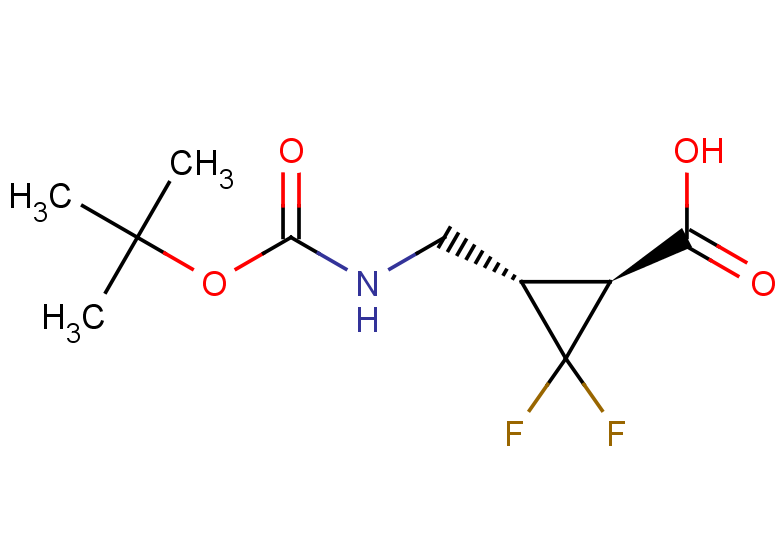 (1S,3S)-3-({[(tert-butoxy)carbonyl]amino}methyl)-2,2-difluorocyclopropane-1-carboxylic acid