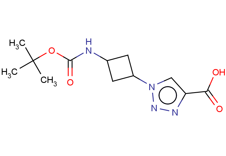 1-(3-{[(tert-butoxy)carbonyl]amino}cyclobutyl)-1H-1,2,3-triazole-4-carboxylic acid