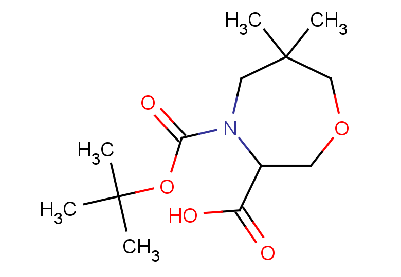 4-[(tert-butoxy)carbonyl]-6,6-dimethyl-1,4-oxazepane-3-carboxylic acid