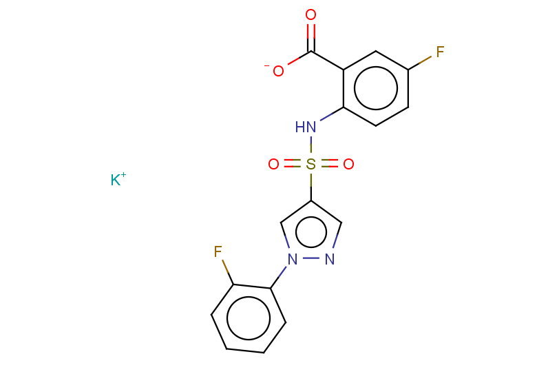 potassium 5-fluoro-2-[1-(2-fluorophenyl)-1H-pyrazole-4-sulfonamido]benzoate