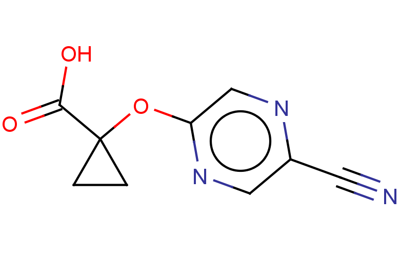 1-[(5-cyanopyrazin-2-yl)oxy]cyclopropane-1-carboxylic acid