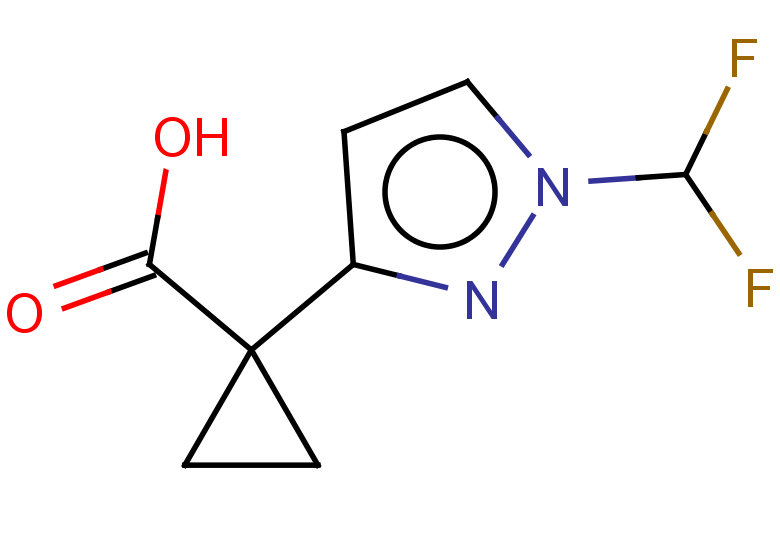 1-[1-(difluoromethyl)-1H-pyrazol-3-yl]cyclopropane-1-carboxylic acid