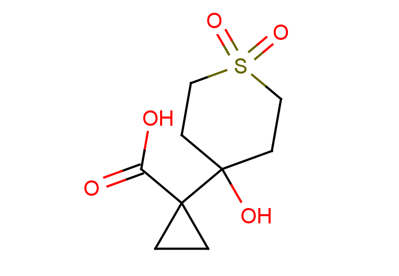 1-(4-hydroxy-1,1-dioxo-1$l^{6}-thian-4-yl)cyclopropane-1-carboxylic acid