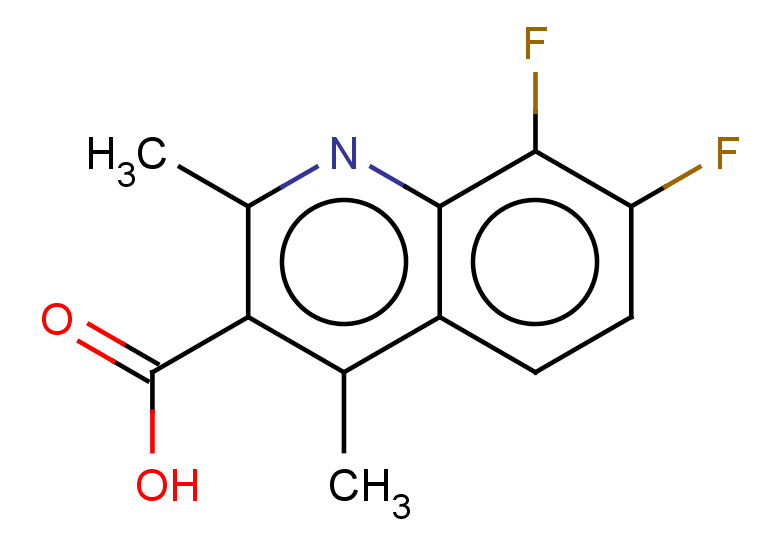 7,8-difluoro-2,4-dimethylquinoline-3-carboxylic acid