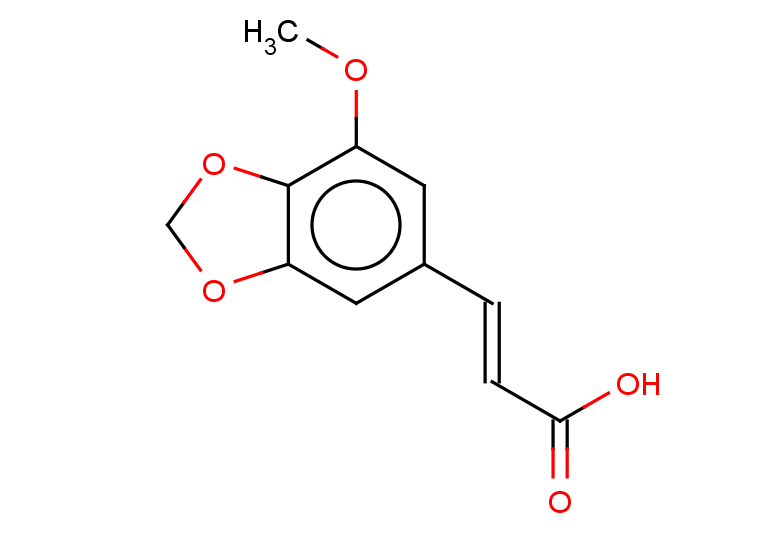 (2E)-3-(7-methoxy-2H-1,3-benzodioxol-5-yl)prop-2-enoic acid
