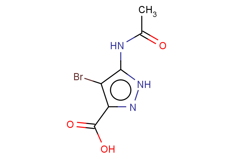 4-bromo-5-acetamido-1H-pyrazole-3-carboxylic acid