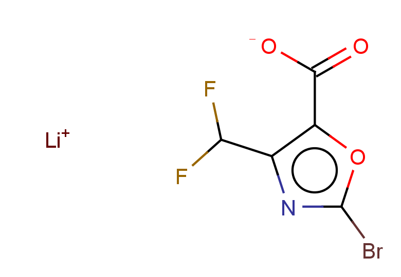 lithium(1+) 2-bromo-4-(difluoromethyl)-1,3-oxazole-5-carboxylate