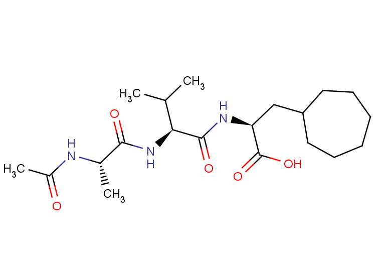 (2S)-3-cycloheptyl-2-[(2S)-2-[(2S)-2-acetamidopropanamido]-3-methylbutanamido]propanoic acid