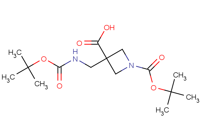 1-[(tert-butoxy)carbonyl]-3-({[(tert-butoxy)carbonyl]amino}methyl)azetidine-3-carboxylic acid