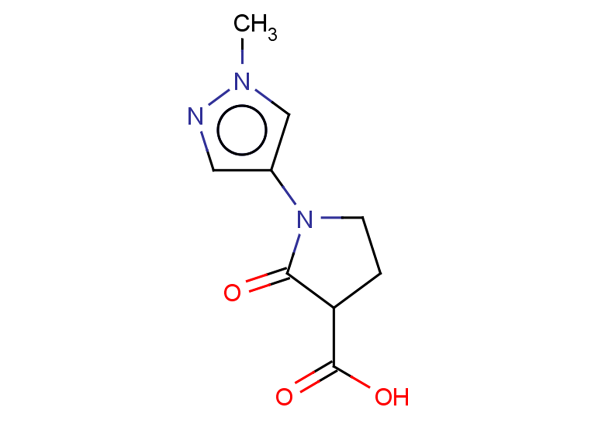 1-(1-methyl-1H-pyrazol-4-yl)-2-oxopyrrolidine-3-carboxylic acid