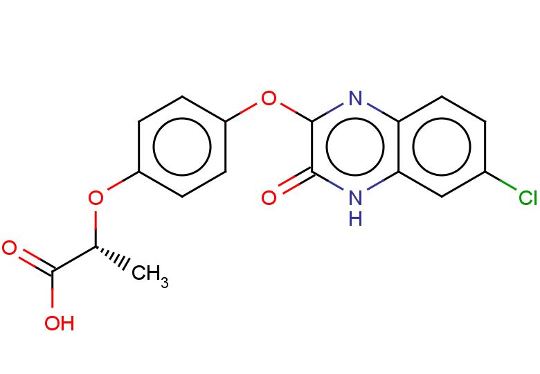(2R)-2-{4-[(6-chloro-3-oxo-3,4-dihydroquinoxalin-2-yl)oxy]phenoxy}propanoic acid