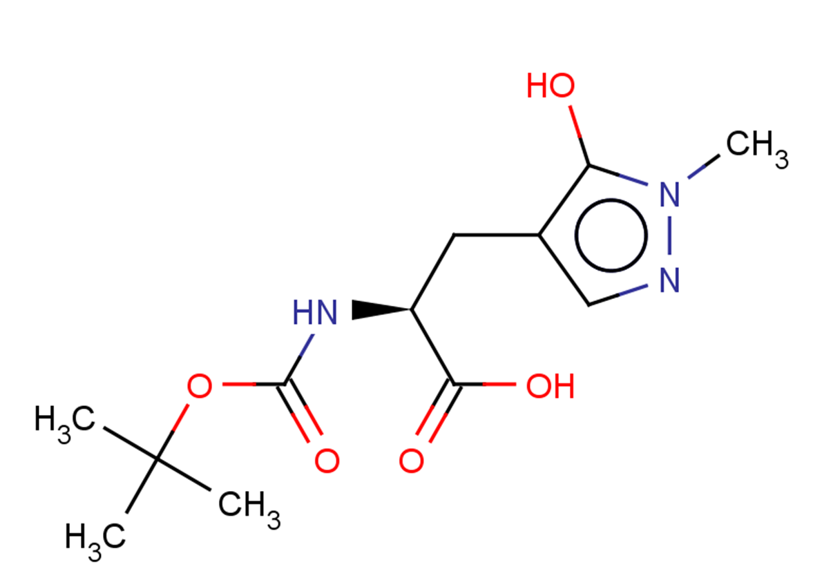 (2S)-2-{[(tert-butoxy)carbonyl]amino}-3-(5-hydroxy-1-methyl-1H-pyrazol-4-yl)propanoic acid