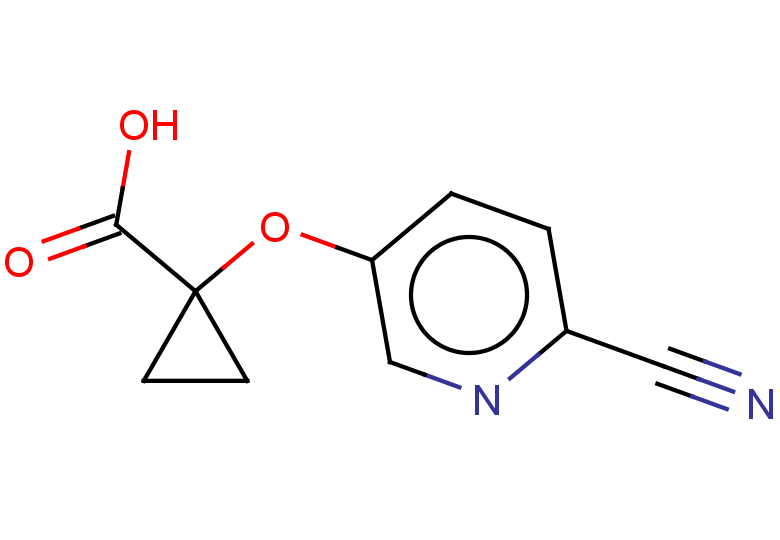 1-[(6-cyanopyridin-3-yl)oxy]cyclopropane-1-carboxylic acid