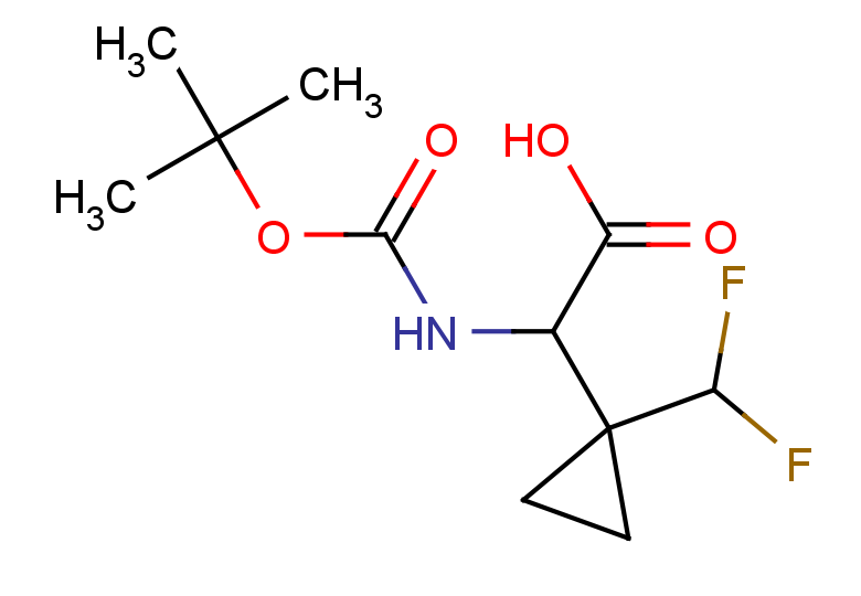2-{[(tert-butoxy)carbonyl]amino}-2-[1-(difluoromethyl)cyclopropyl]acetic acid