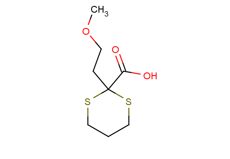 2-(2-methoxyethyl)-1,3-dithiane-2-carboxylic acid