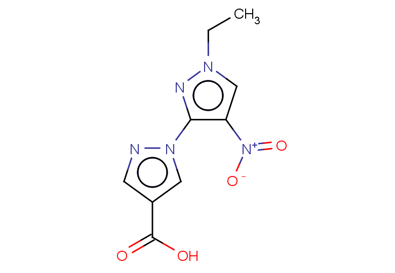 1-(1-ethyl-4-nitro-1H-pyrazol-3-yl)-1H-pyrazole-4-carboxylic acid