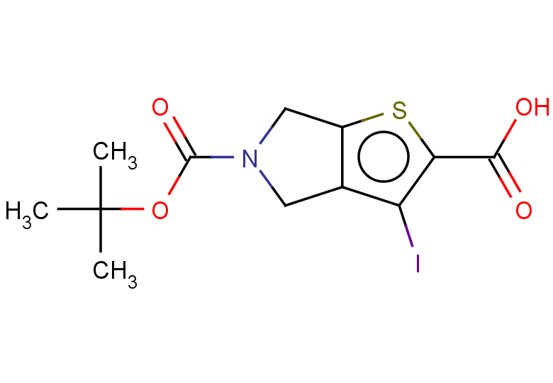 5-[(tert-butoxy)carbonyl]-3-iodo-4H,5H,6H-thieno[2,3-c]pyrrole-2-carboxylic acid