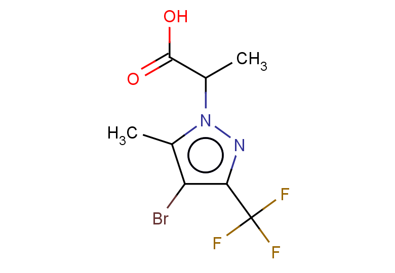 2-[4-bromo-5-methyl-3-(trifluoromethyl)-1H-pyrazol-1-yl]propanoic acid