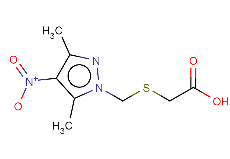 2-{[(3,5-dimethyl-4-nitro-1H-pyrazol-1-yl)methyl]sulfanyl}acetic acid