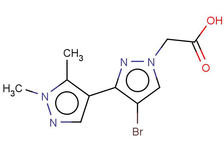 2-[4-bromo-3-(1,5-dimethyl-1H-pyrazol-4-yl)-1H-pyrazol-1-yl]acetic acid