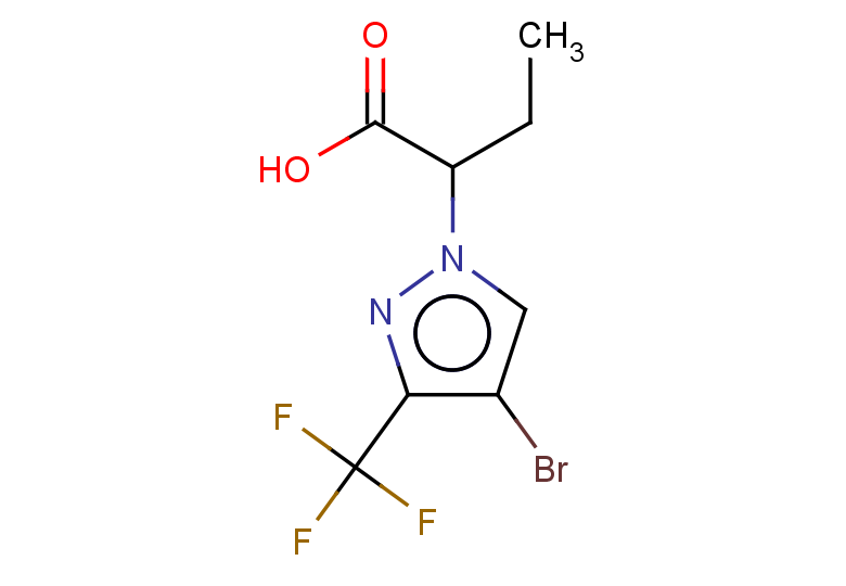 2-[4-bromo-3-(trifluoromethyl)-1H-pyrazol-1-yl]butanoic acid