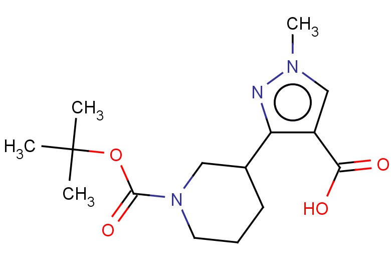 3-{1-[(tert-butoxy)carbonyl]piperidin-3-yl}-1-methyl-1H-pyrazole-4-carboxylic acid