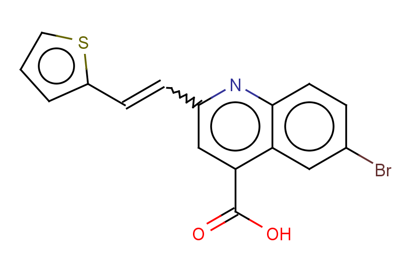 6-bromo-2-[2-(thiophen-2-yl)ethenyl]quinoline-4-carboxylic acid