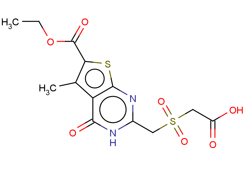 2-{[6-(ethoxycarbonyl)-5-methyl-4-oxo-3H,4H-thieno[2,3-d]pyrimidin-2-yl]methanesulfonyl}acetic acid