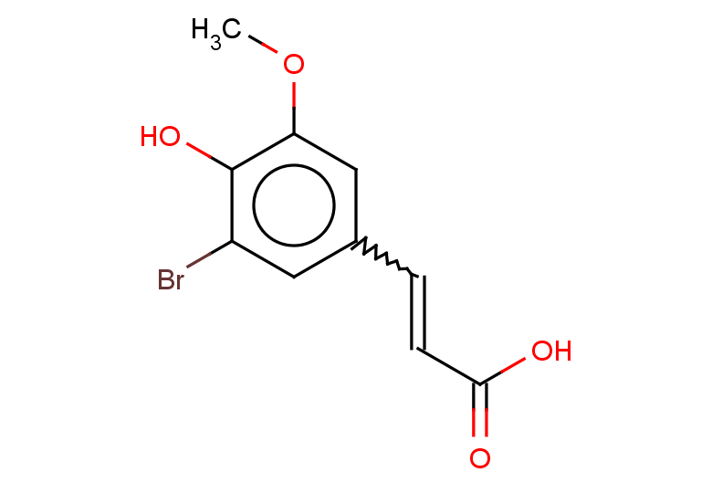 3-(3-bromo-4-hydroxy-5-methoxyphenyl)prop-2-enoic acid