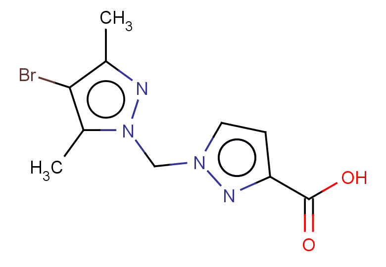 1-[(4-bromo-3,5-dimethyl-1H-pyrazol-1-yl)methyl]-1H-pyrazole-3-carboxylic acid