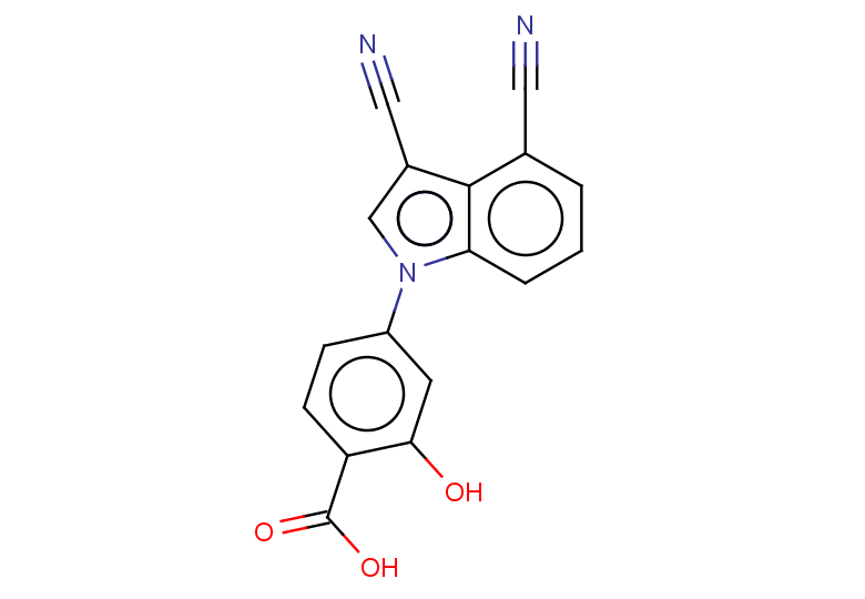 4-(3,4-dicyano-1H-indol-1-yl)-2-hydroxybenzoic acid