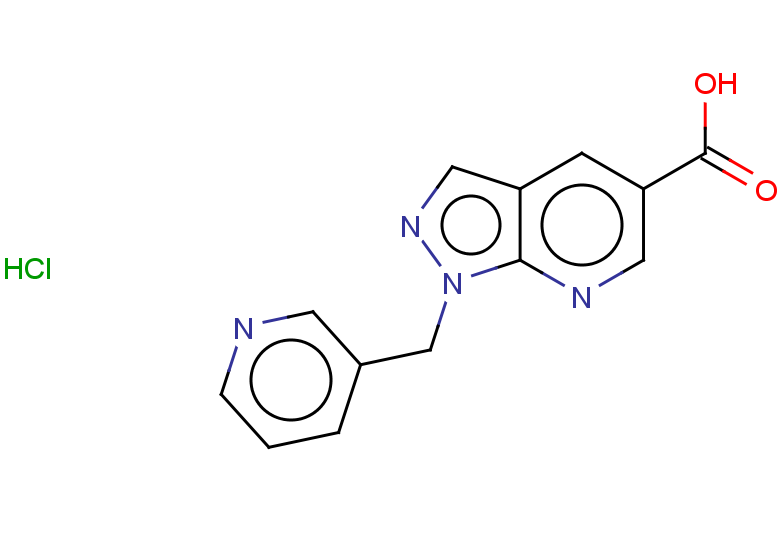 1-(pyridin-3-ylmethyl)-1H-pyrazolo[3,4-b]pyridine-5-carboxylic acid hydrochloride